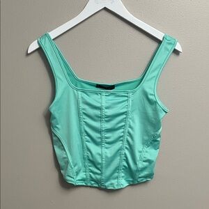 Turquoise crop top